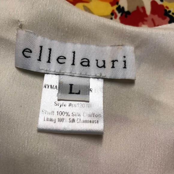 Ellelauri Chole Women's Dress Light Yellow Floral - Picture 8 of 8